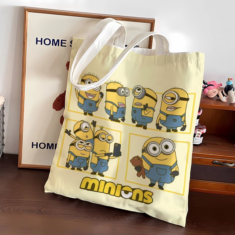 Canvas Tote Bag - Minions movie animation cartoon cute canvas