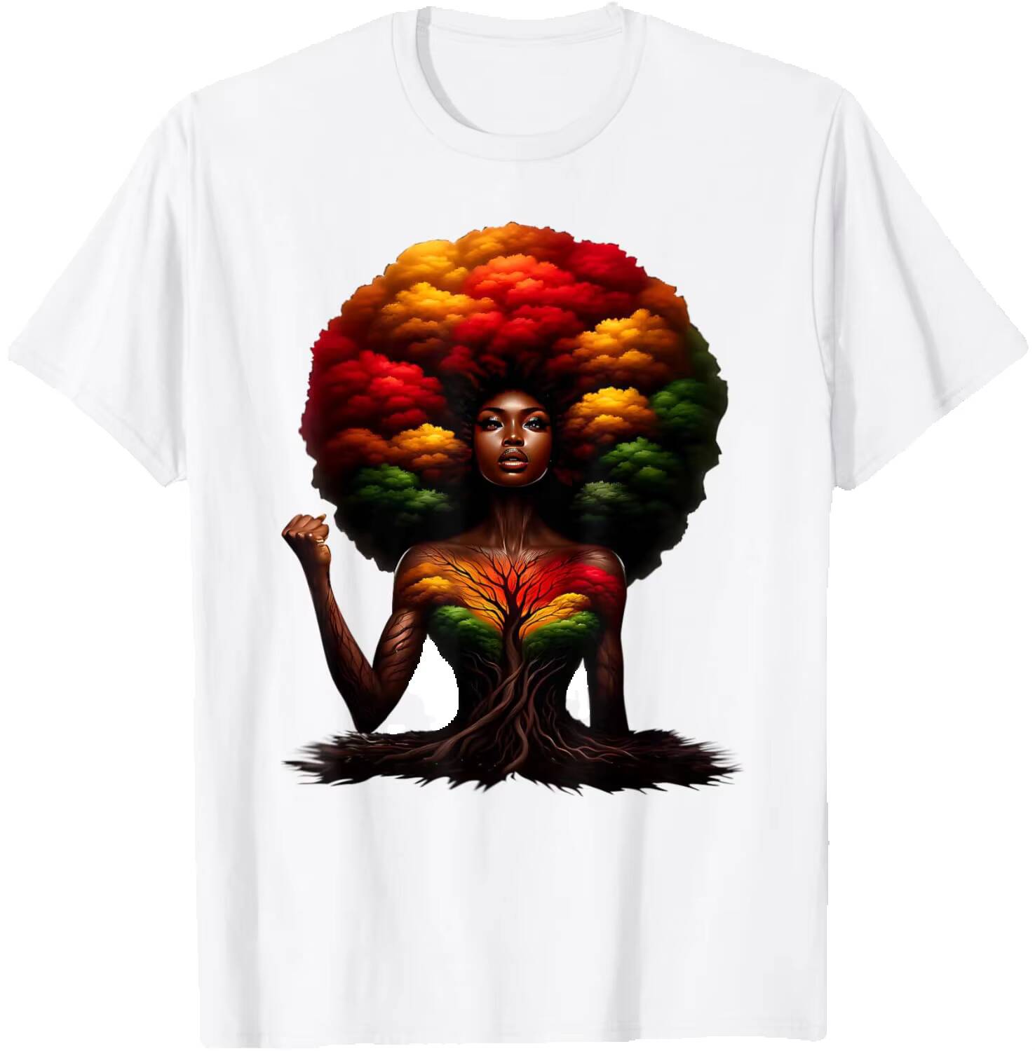 Women Fashion History - Afro Queen Woman African Roots Melanin