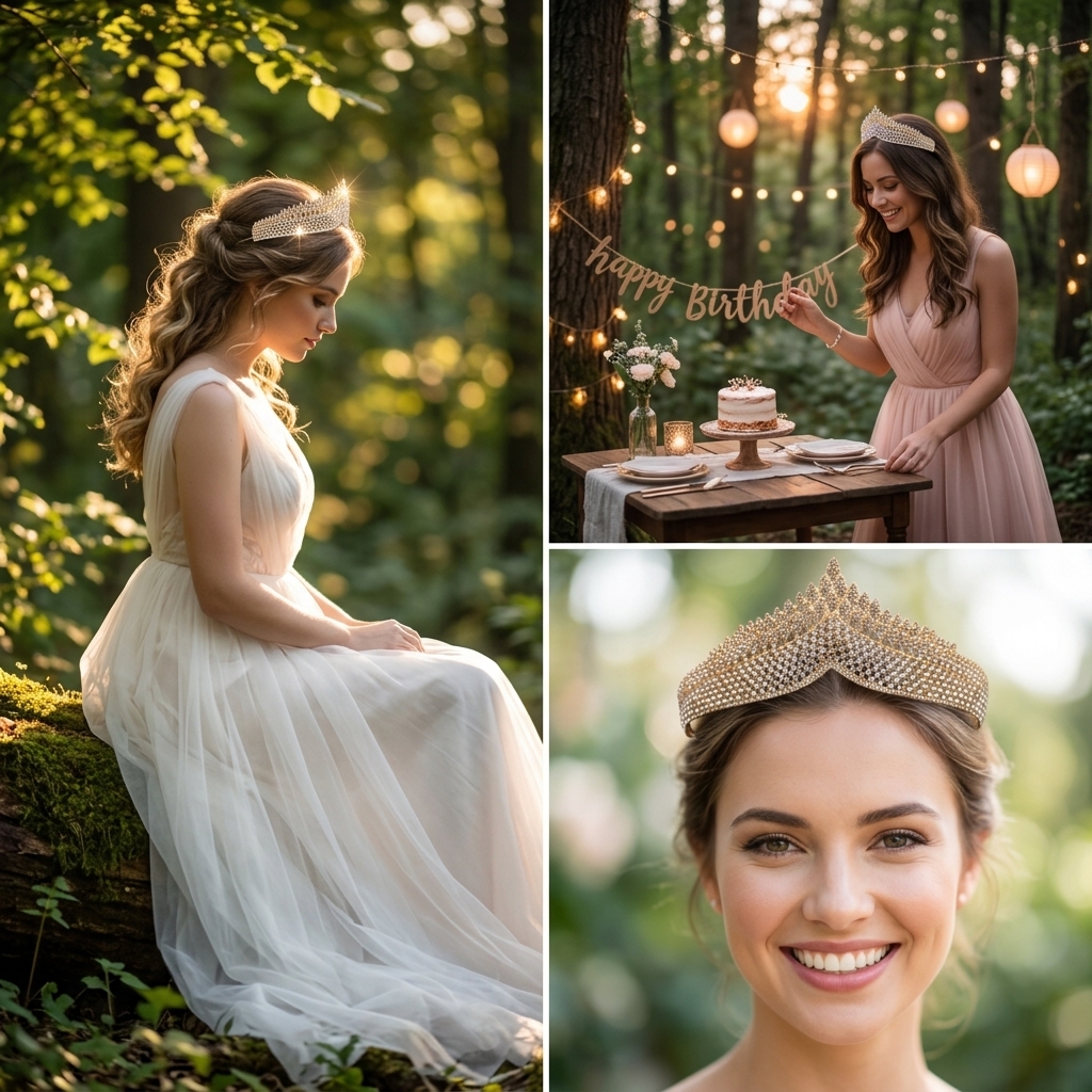 Women Fashion Designers - Crystal Tiara-Bridal Hairpiece For Wedding Party