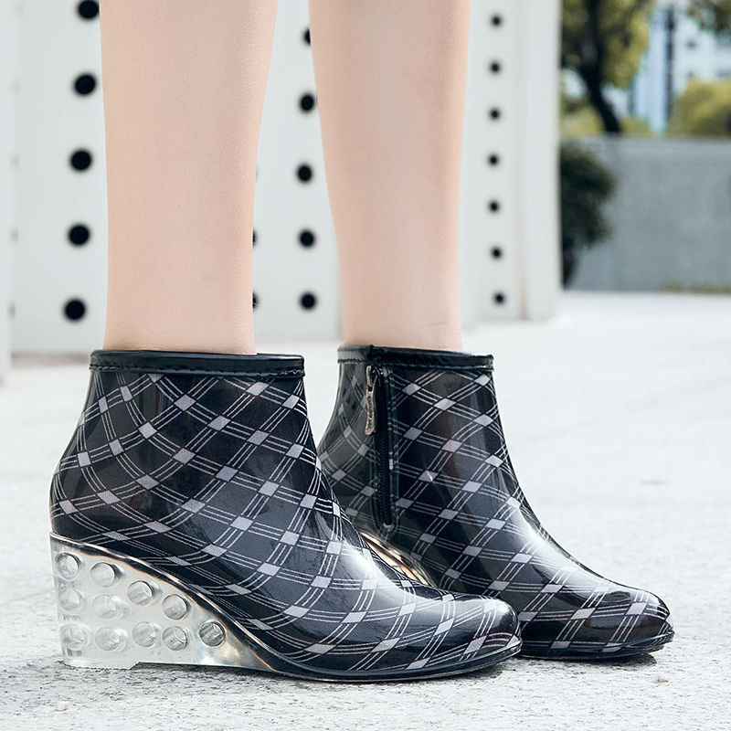 Women'S Fashion Gumboots - Women's Rain Boots Waterproof Overshoes Female
