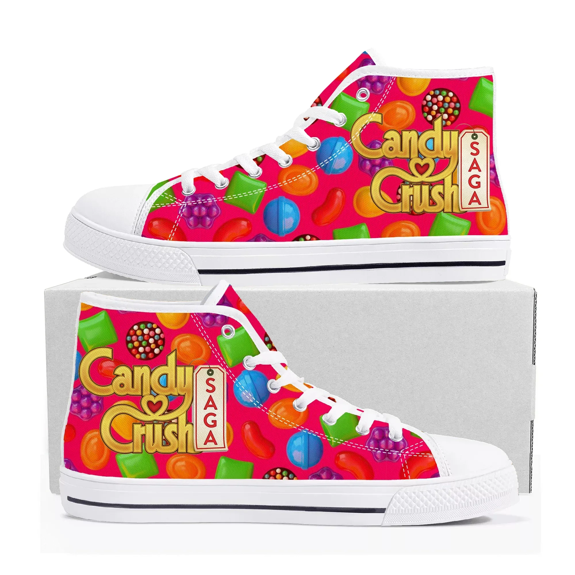 Women'S Fashion Business Casual - Candy Crush Saga High Top Sneakers