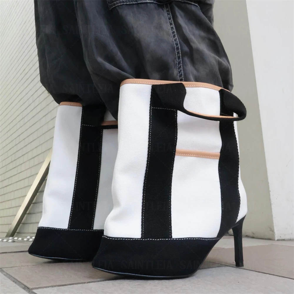 New Women's Color Block Tote B – Canvas Tote Bag recenzja i cena