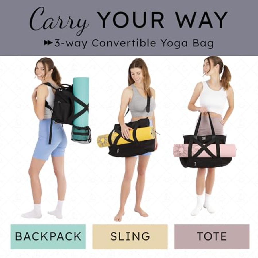 Yoga Mat Bag 4-in-1 Backpack,  – Canvas Tote Bag recenzja i cena