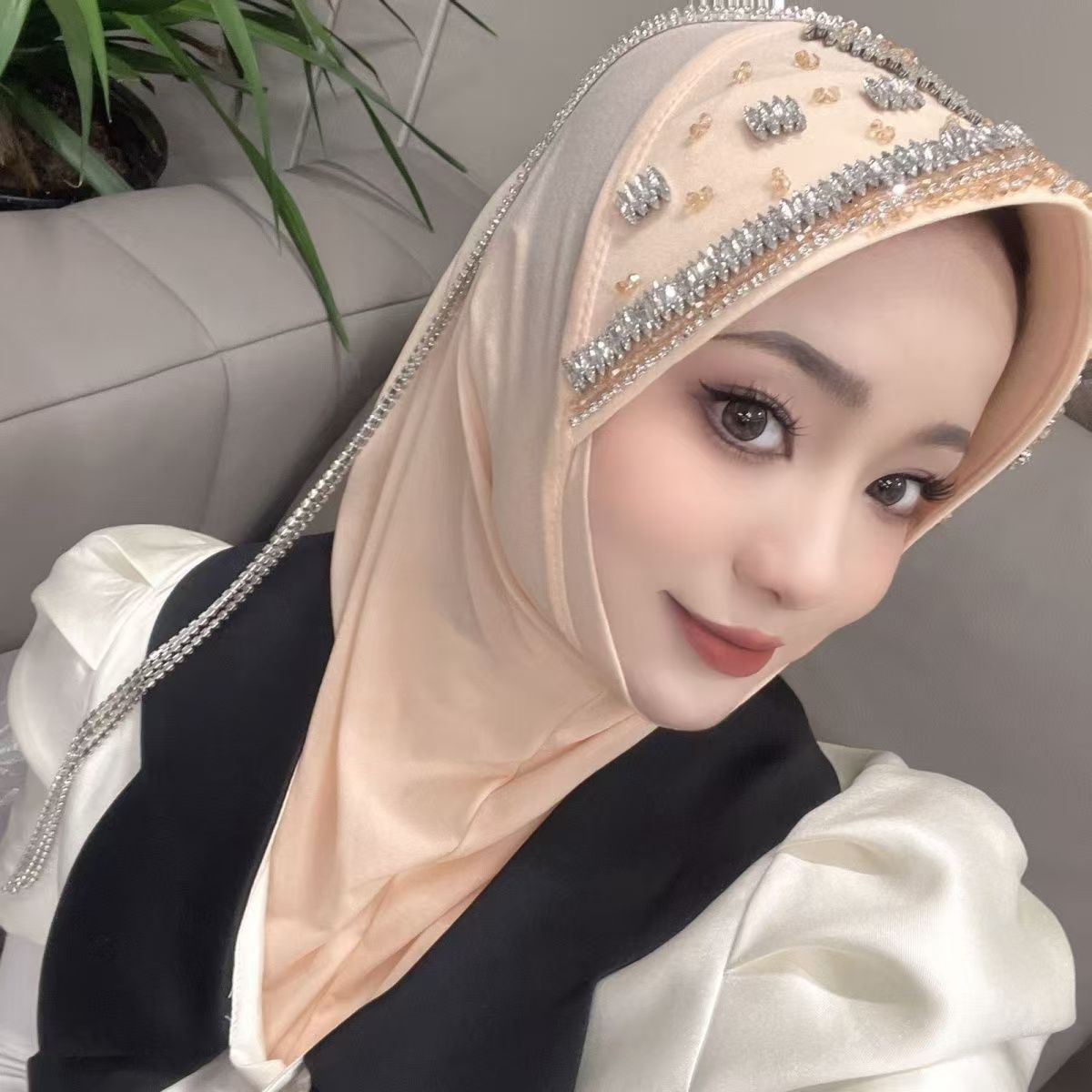 Luxury Hat Hijab Pink Scarf wi – Women'S Fashion Brands recenzja i cena