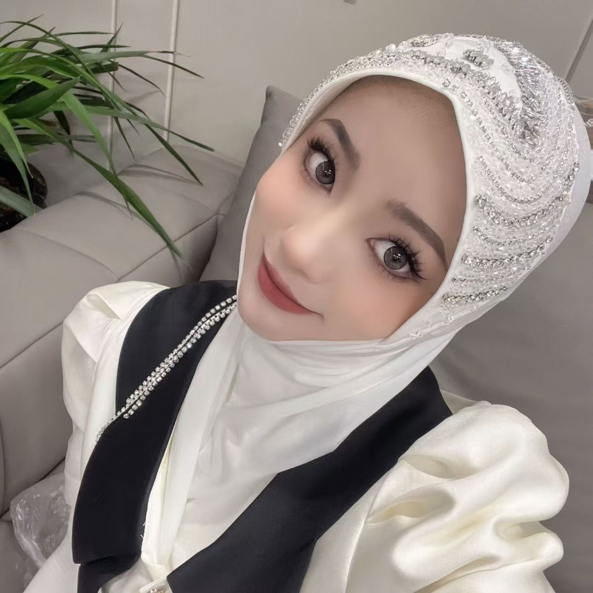 Luxury Hat Hijab Pink Scarf wi – Women'S Fashion Brands recenzja i cena