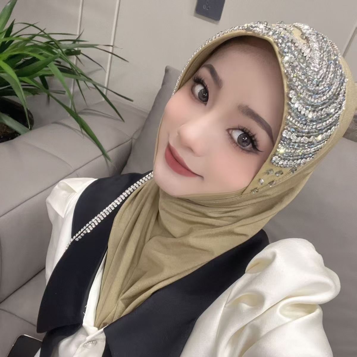 Luxury Hat Hijab Pink Scarf wi – Women'S Fashion Brands recenzja i cena