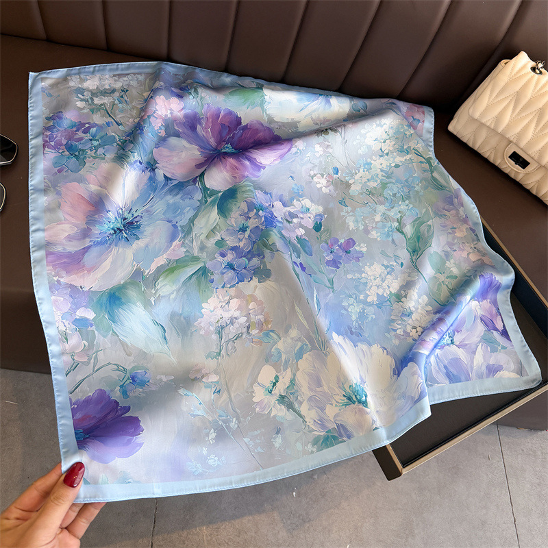 2026 New Floral Print Silk Squ – Women Fashion Necktie recenzja i cena