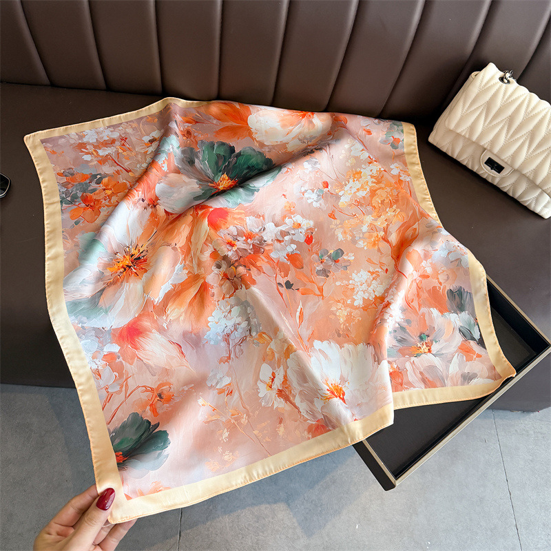2026 New Floral Print Silk Squ – Women Fashion Necktie recenzja i cena