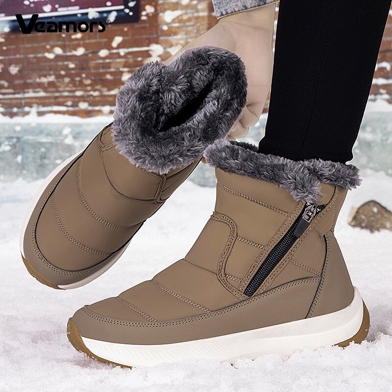 Fashion Women Snow Boots High- – Women'S Fashion Hiking Boots recenzja i cena