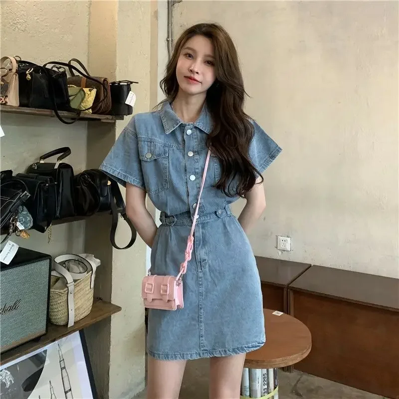 New Sweet Women Denim Short Dr – Women'S Fashion Korea recenzja i cena