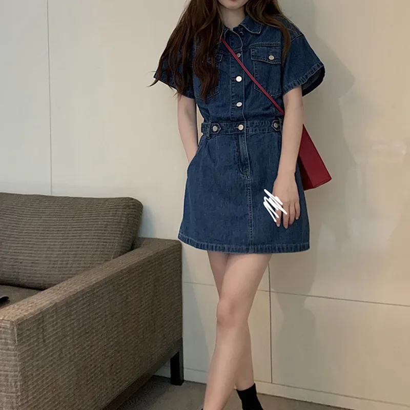 New Sweet Women Denim Short Dr – Women'S Fashion Korea recenzja i cena
