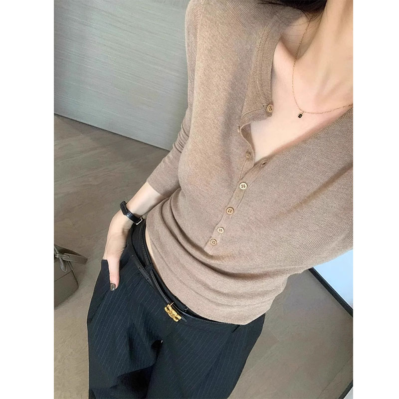 Women Long Sleeved Top V-neck  – Women Fashion Designers recenzja i cena