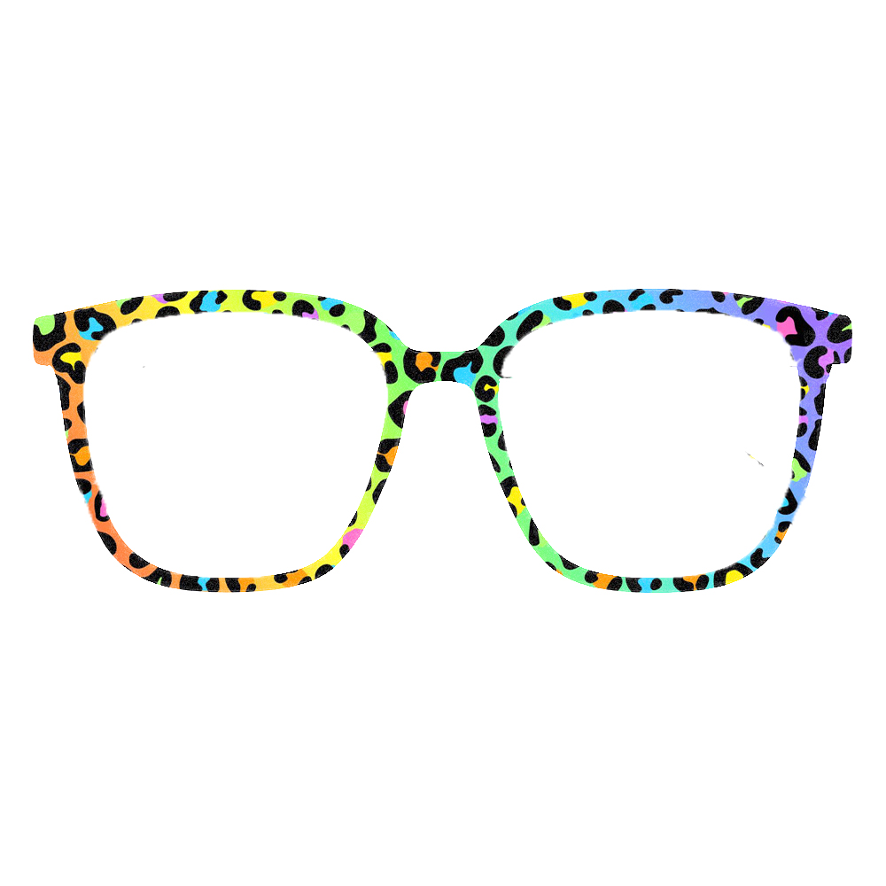 Trendy Rainbow Leopard Print S – Women'S Fashion Eyewear recenzja i cena