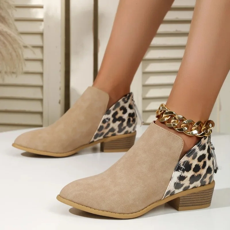 New Fashion Patchwork Leopard  – Women'S Fashion Ugg Boots recenzja i cena