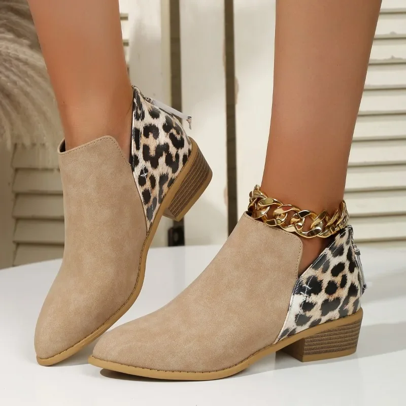 New Fashion Patchwork Leopard  – Women'S Fashion Ugg Boots recenzja i cena