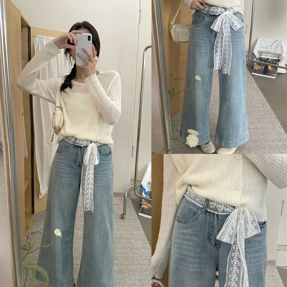 Fashion Y2k Long Lace Waistban – Women'S Fashion Y2K Lace Bow Tie Flounce Sleeve Dress recenzja i cena