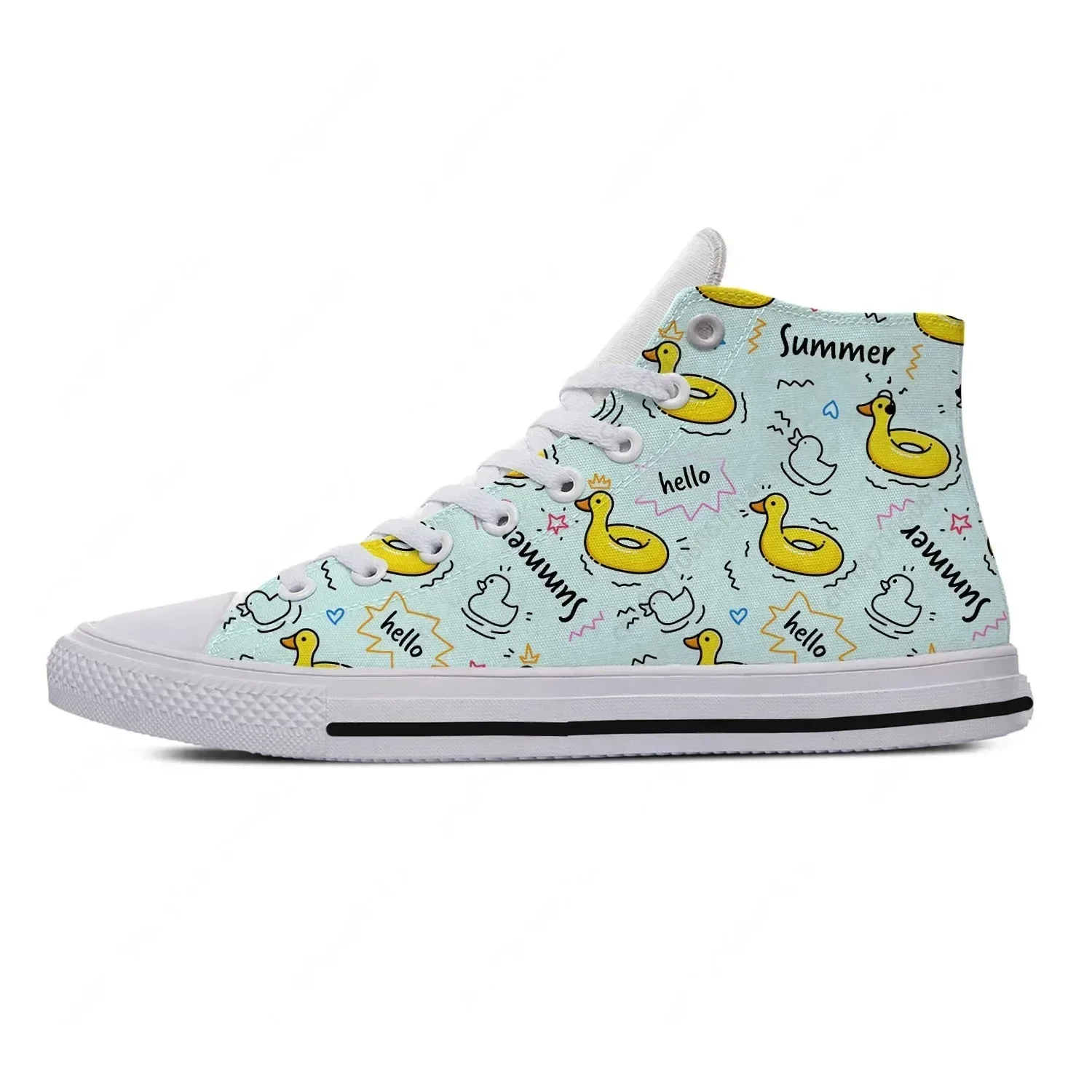 Cartoon Duck High Top Sneakers – Women'S Fashion Business Casual recenzja i cena