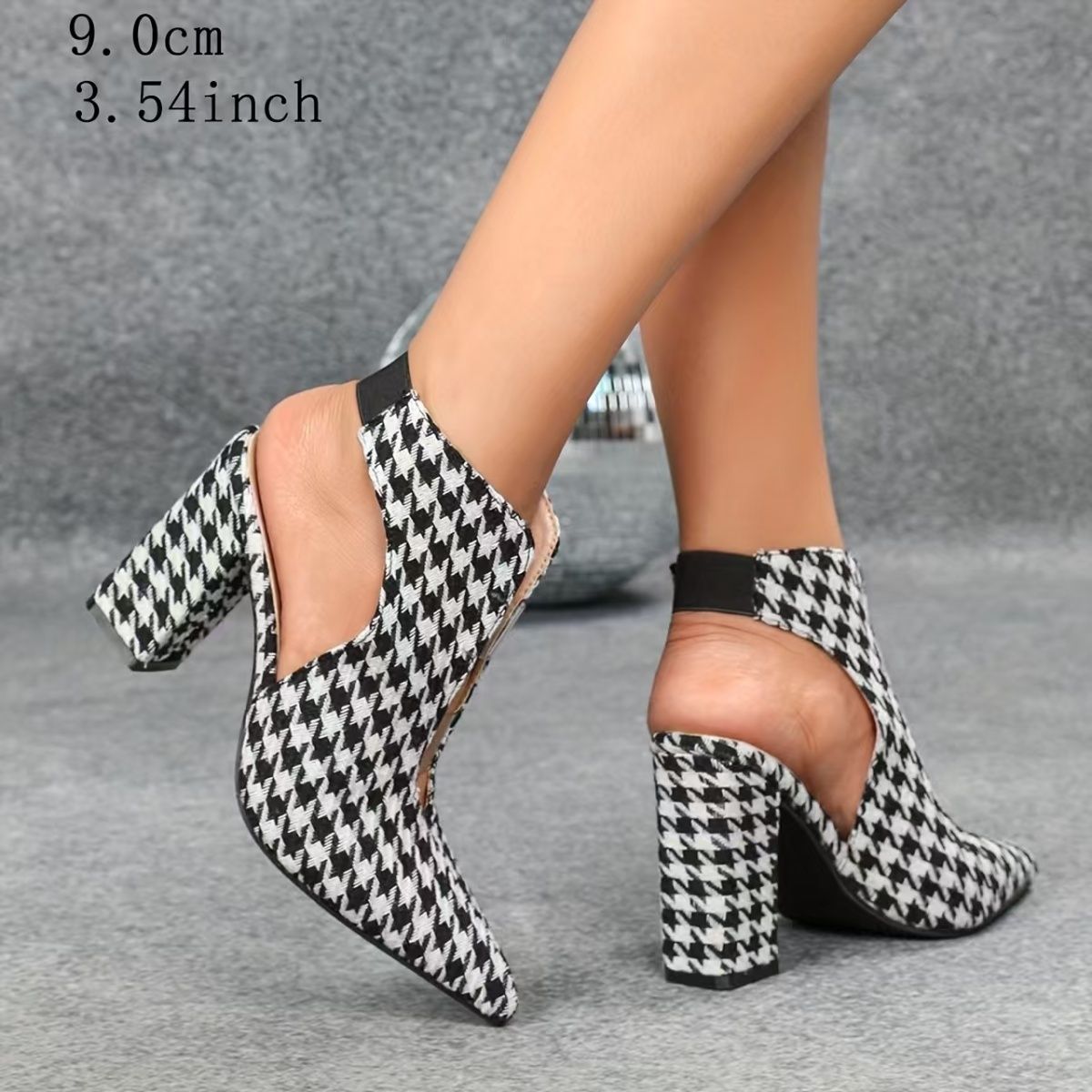 Fashion Houndstooth Cowboy Boo – Women'S Fashion Korea recenzja i cena