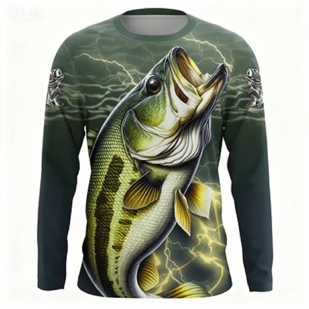 Fashionable Bass Pattern Crew  – Women And Men Fashion recenzja i cena