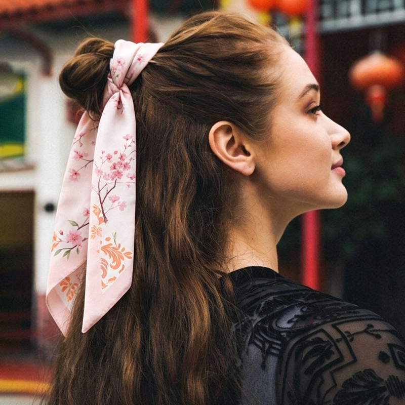 Fashion Women Silk Satin Skinn – Women Fashion Necktie recenzja i cena