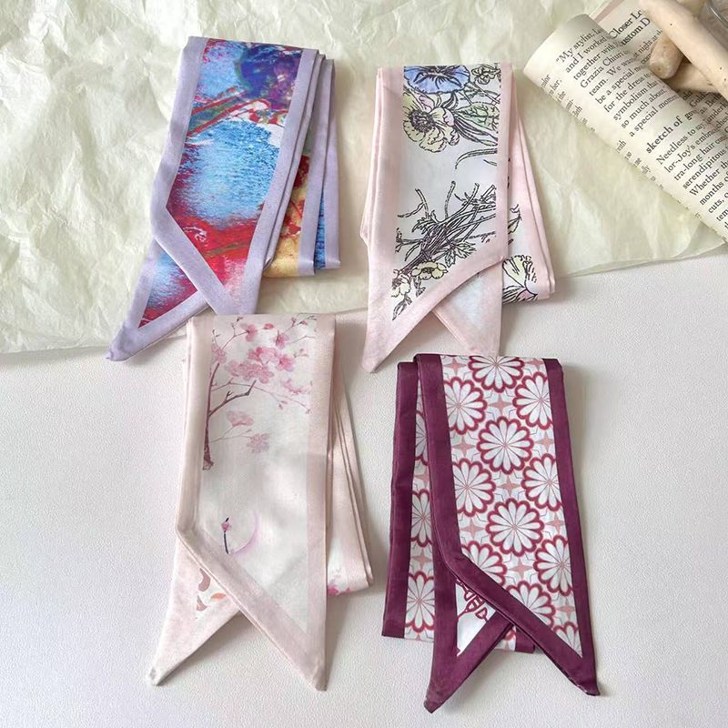 Fashion Women Silk Satin Skinn – Women Fashion Necktie recenzja i cena