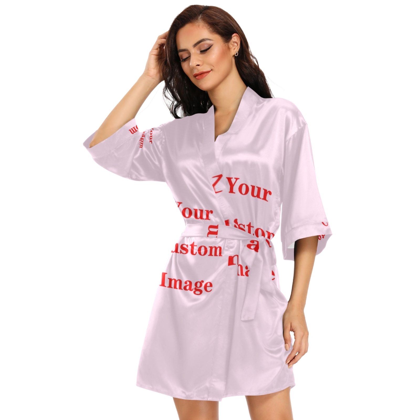 Fashion Satin Robe Long Women  – Women'S Fashion Dresses Images recenzja i cena