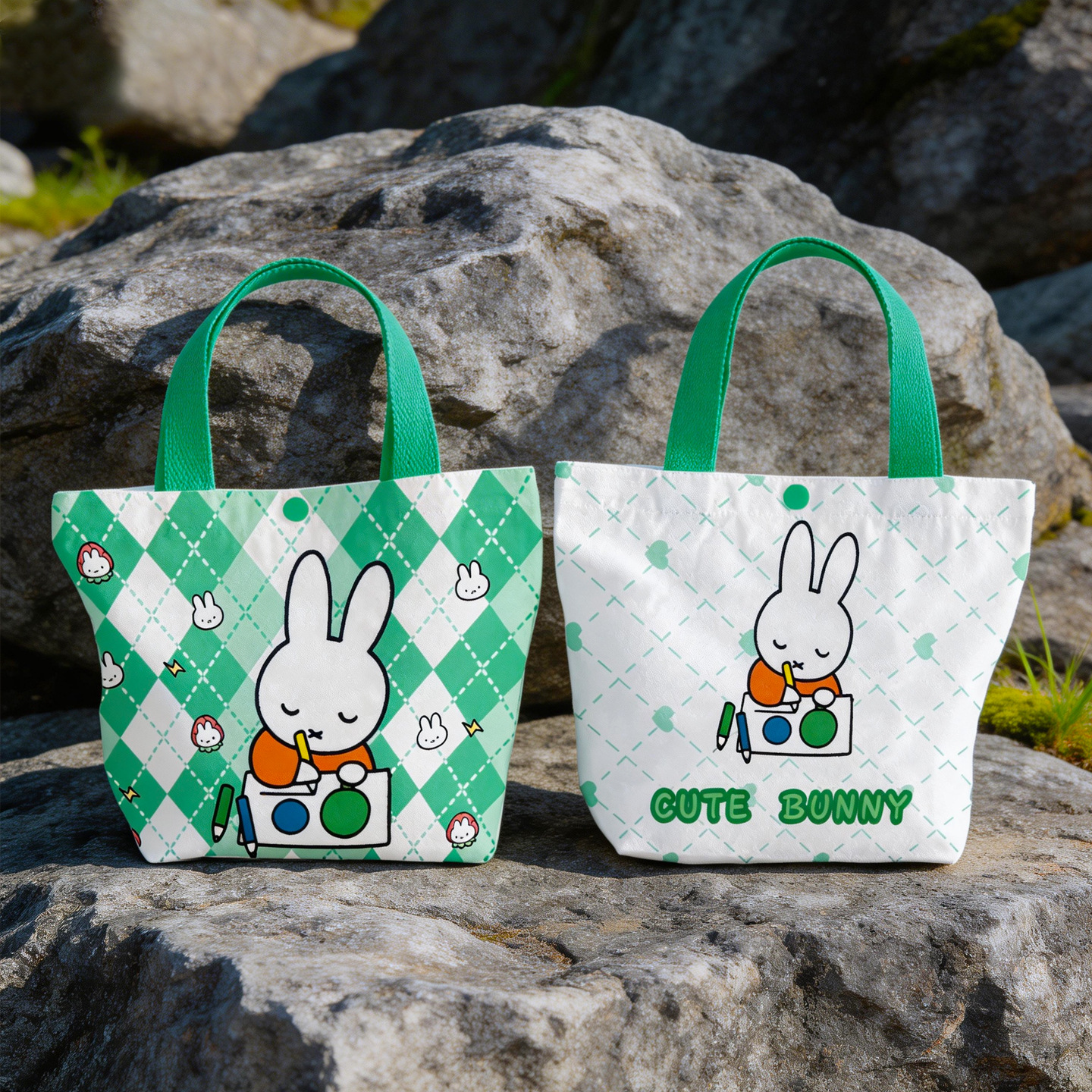 Creative Cartoon Miffy Rabbit  – Canvas Tote Bag recenzja i cena