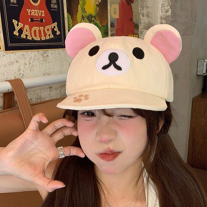 Rilakkuma Bear With Ear Cap Su – Women Fashion Hats recenzja i cena