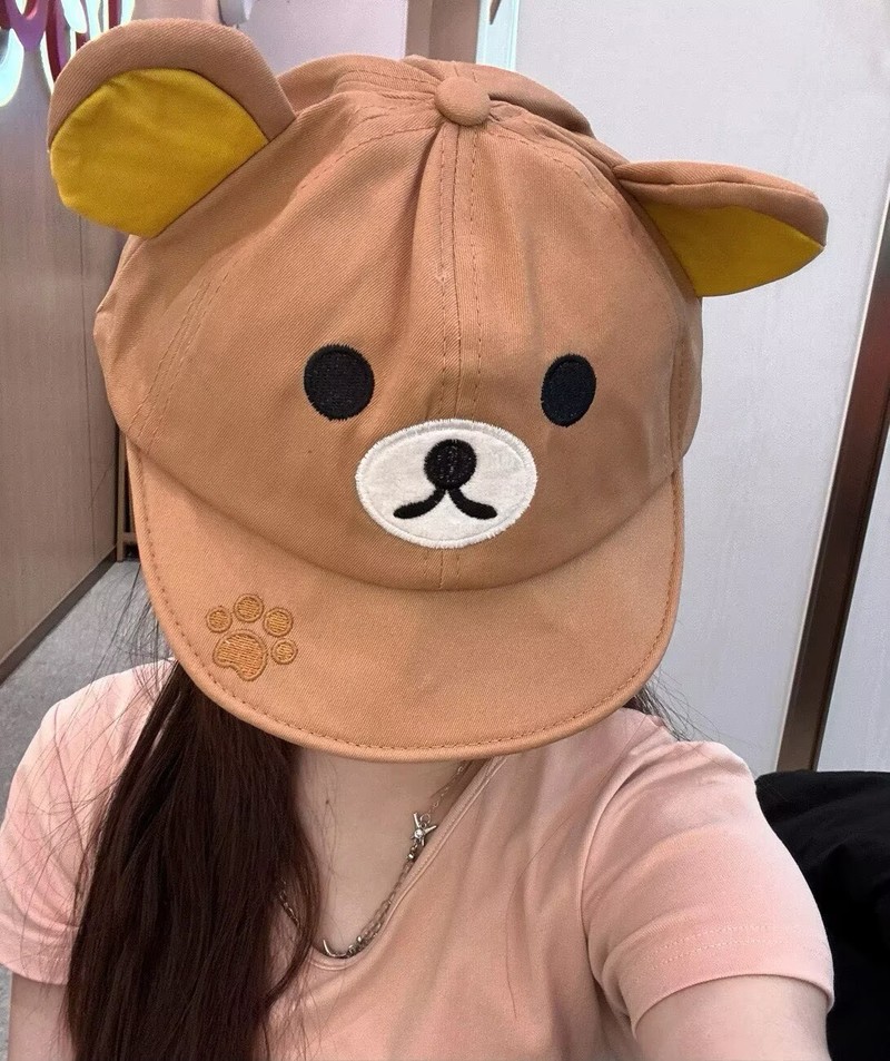 Rilakkuma Bear With Ear Cap Su – Women Fashion Hats recenzja i cena