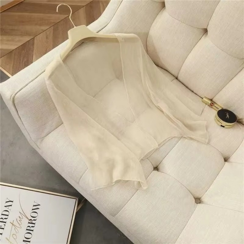 Summer Crinkle Women Cardigan  – Women'S Fashion Knitwear recenzja i cena