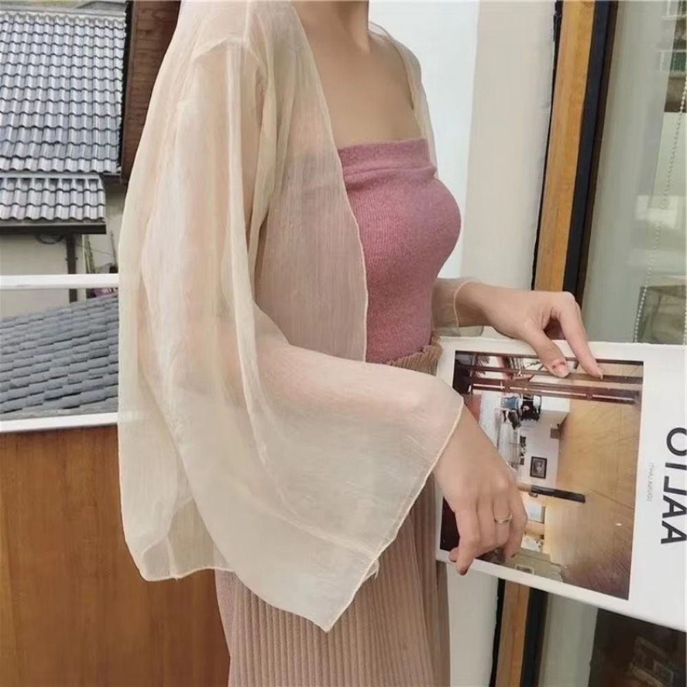 Summer Crinkle Women Cardigan  – Women'S Fashion Knitwear recenzja i cena