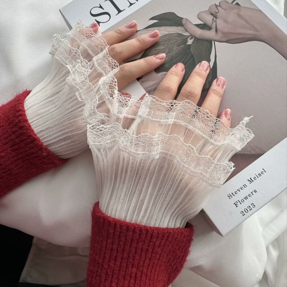Multilayer Ruffle Lace False S – Women'S Fashion Knitwear recenzja i cena