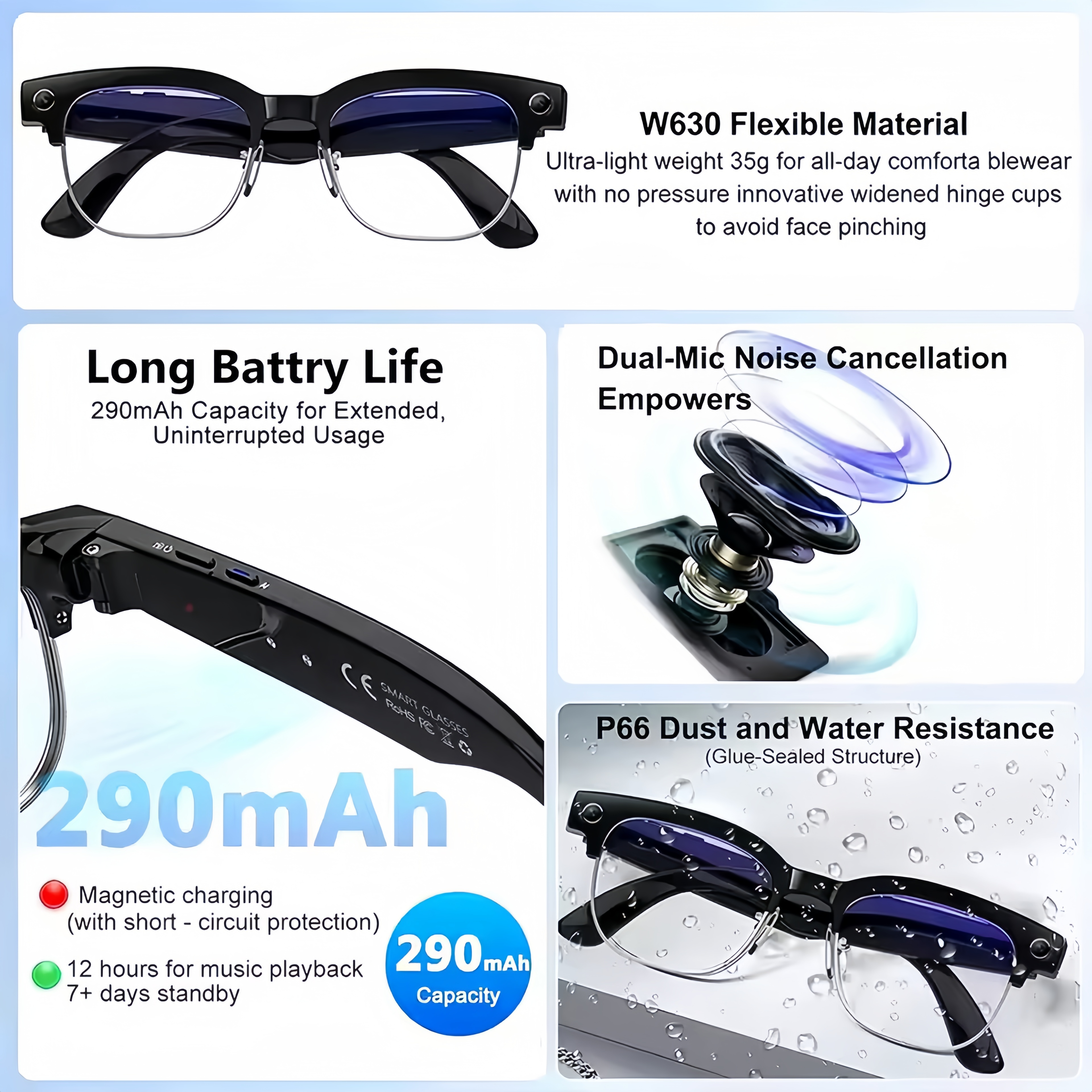 2026New 800W AI Smart Glasses  – Women Fashion Video recenzja i cena