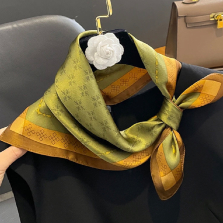 Luxury Vintage Silk Scarf Wome – Women Fashion Necktie recenzja i cena
