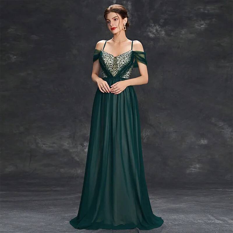 Dress Spring New Evening Long  – Women'S Fashion Dresses Images recenzja i cena