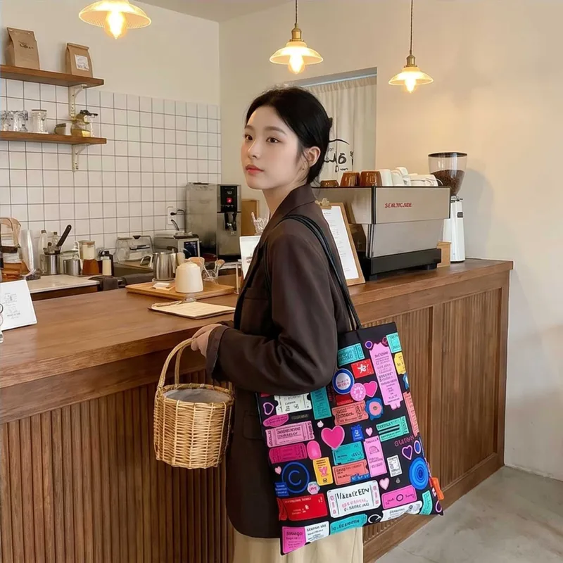 2026 Korean Ins Wind Tote Bag  – Canvas Tote Bag recenzja i cena