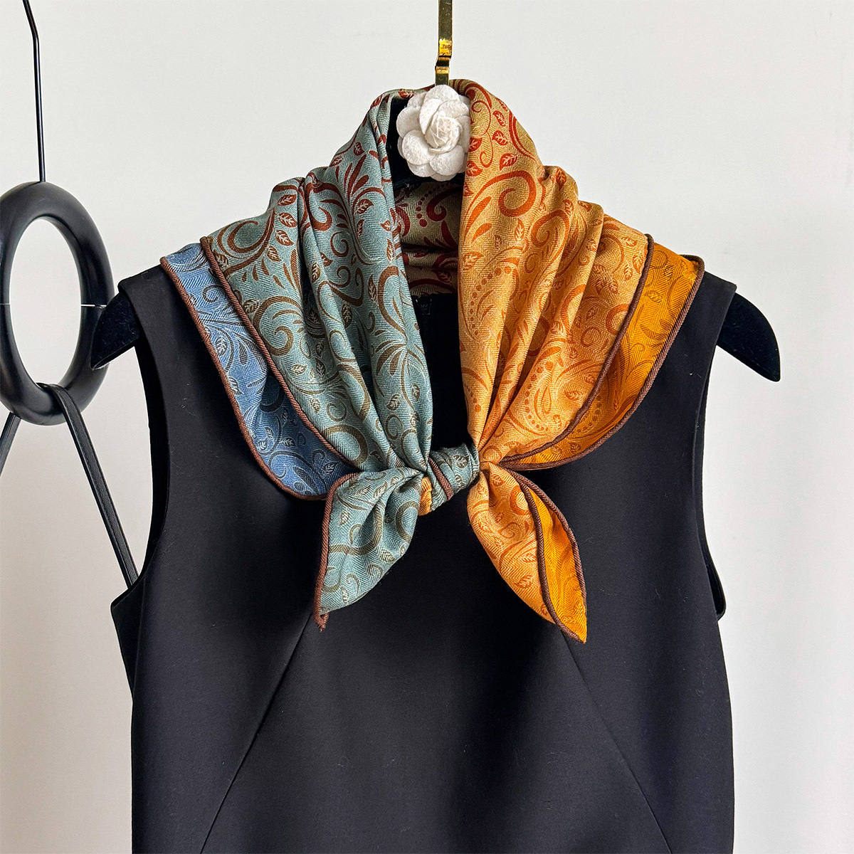 82% Wool 18% Real Silk Scarf N – Women Fashion Necktie recenzja i cena