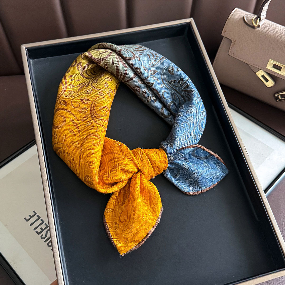 82% Wool 18% Real Silk Scarf N – Women Fashion Necktie recenzja i cena