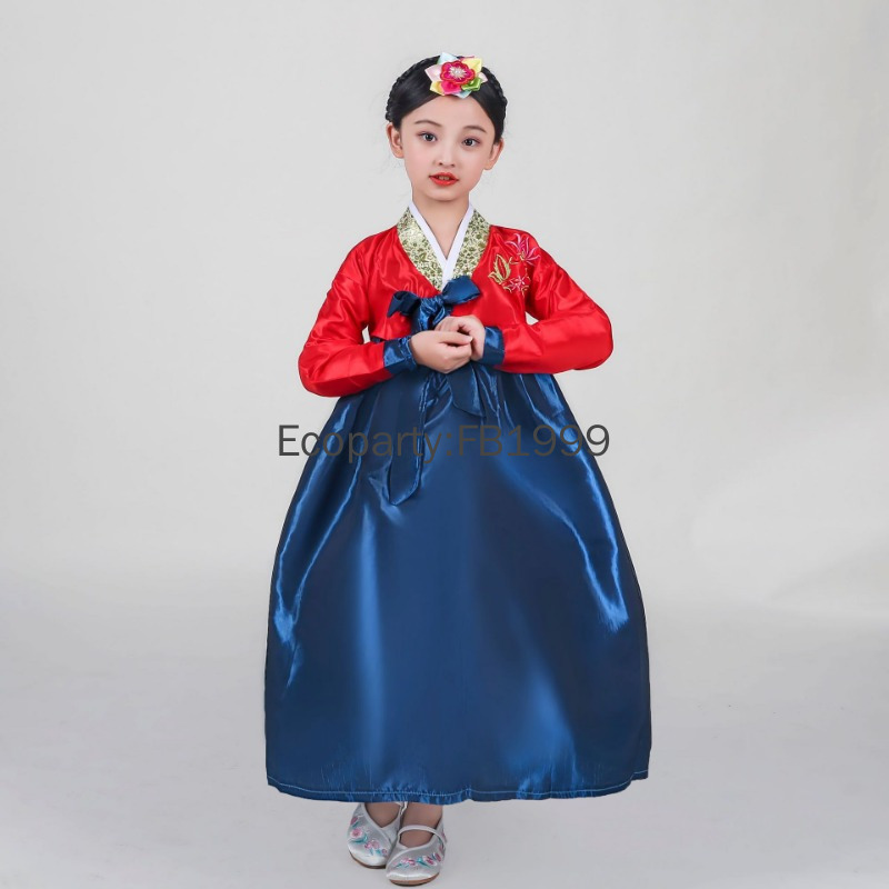 4 Colors Girls Hanbok Dress Ko – Women'S Fashion Korea recenzja i cena