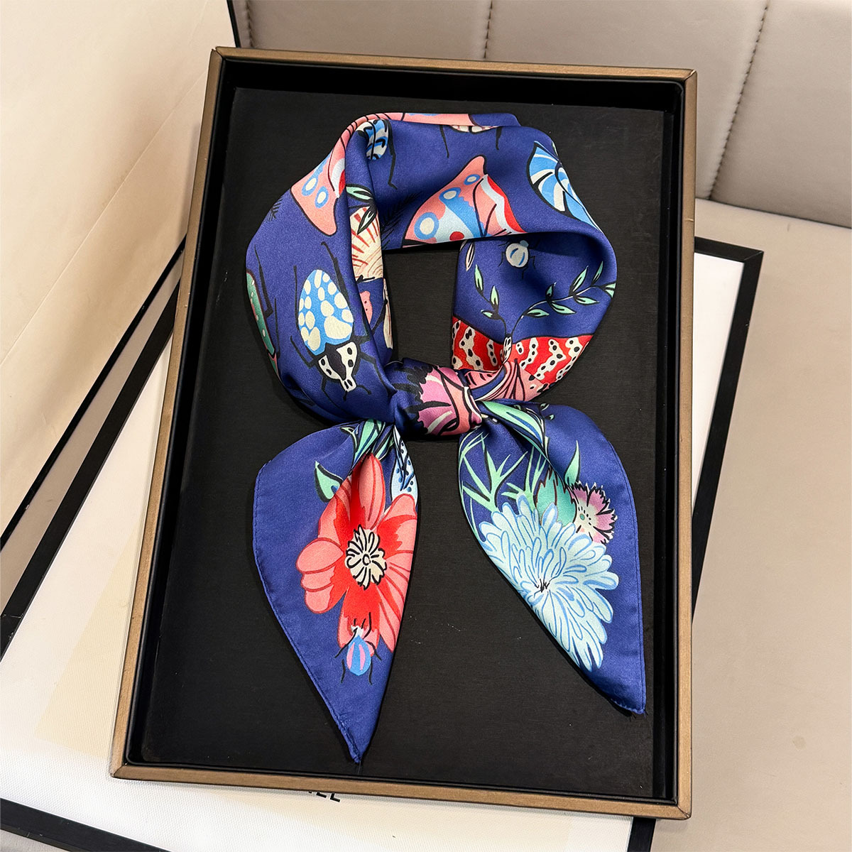 2026 New Butterfly Print Silk  – Women Fashion Necktie recenzja i cena