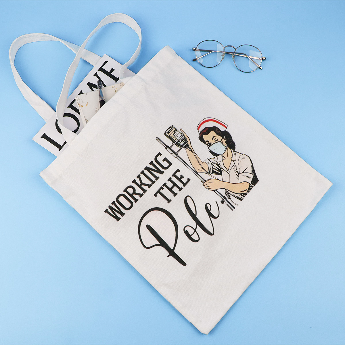 Nurse Canvas Tote Bag Women's  – Canvas Tote Bag recenzja i cena