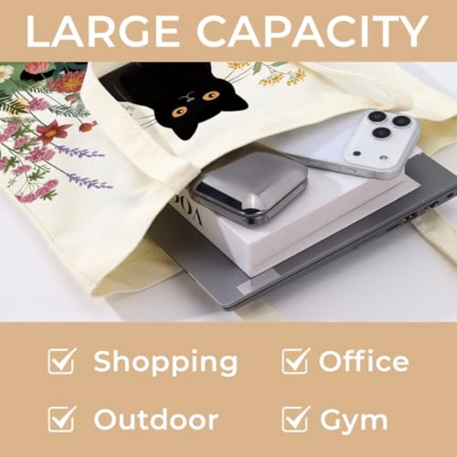Cute Aesthetic Canvas Tote Bag – Canvas Tote Bag recenzja i cena