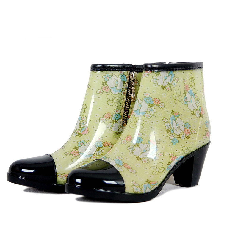 Side Zipper Fashion Rain Boots – Women'S Fashion Gumboots recenzja i cena