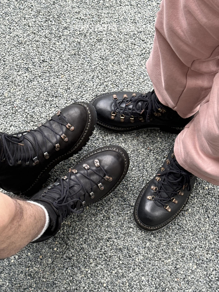 Unisex Black Leather Lace Up H – Women'S Fashion Hiking Boots recenzja i cena