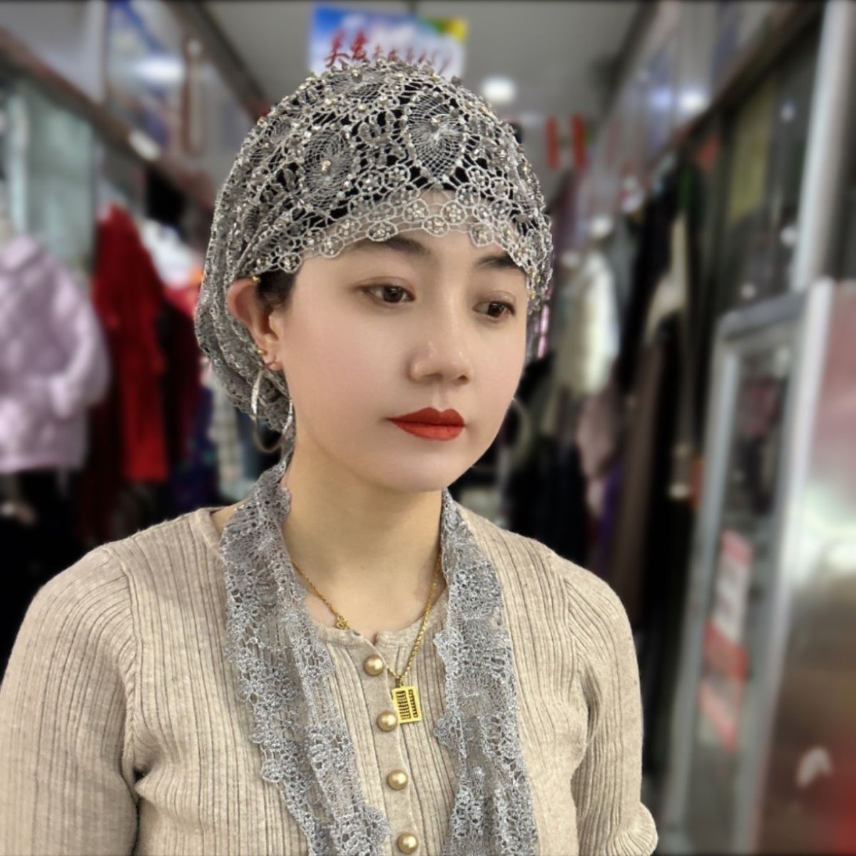Muslim Hijabs Women Wedding De – Women Fashion Hats recenzja i cena
