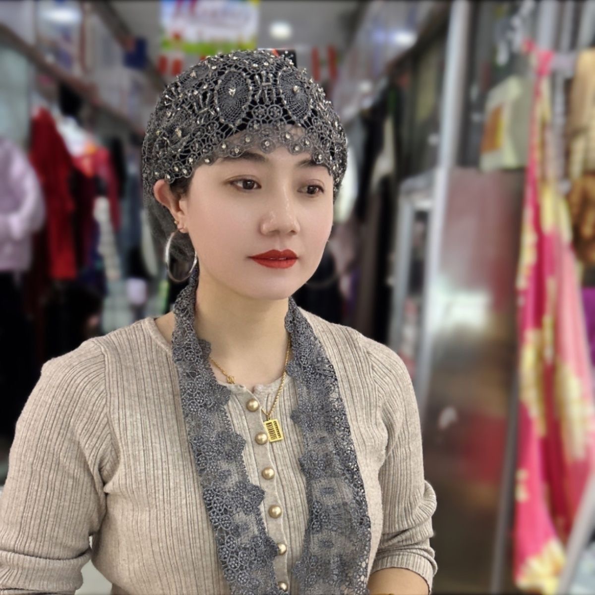 Muslim Hijabs Women Wedding De – Women Fashion Hats recenzja i cena
