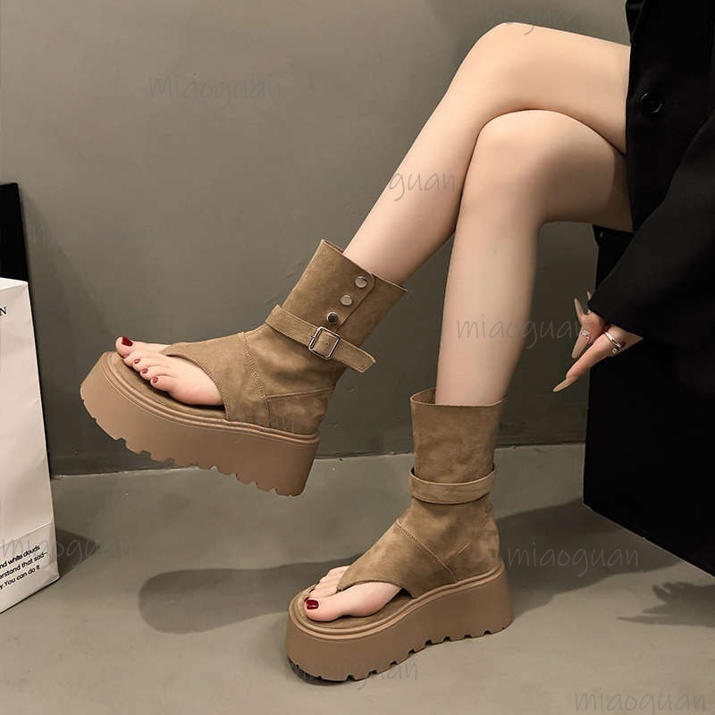 Khaki/Black Fashion Platform B – Women'S Fashion Trends 2026 Spring Summer recenzja i cena