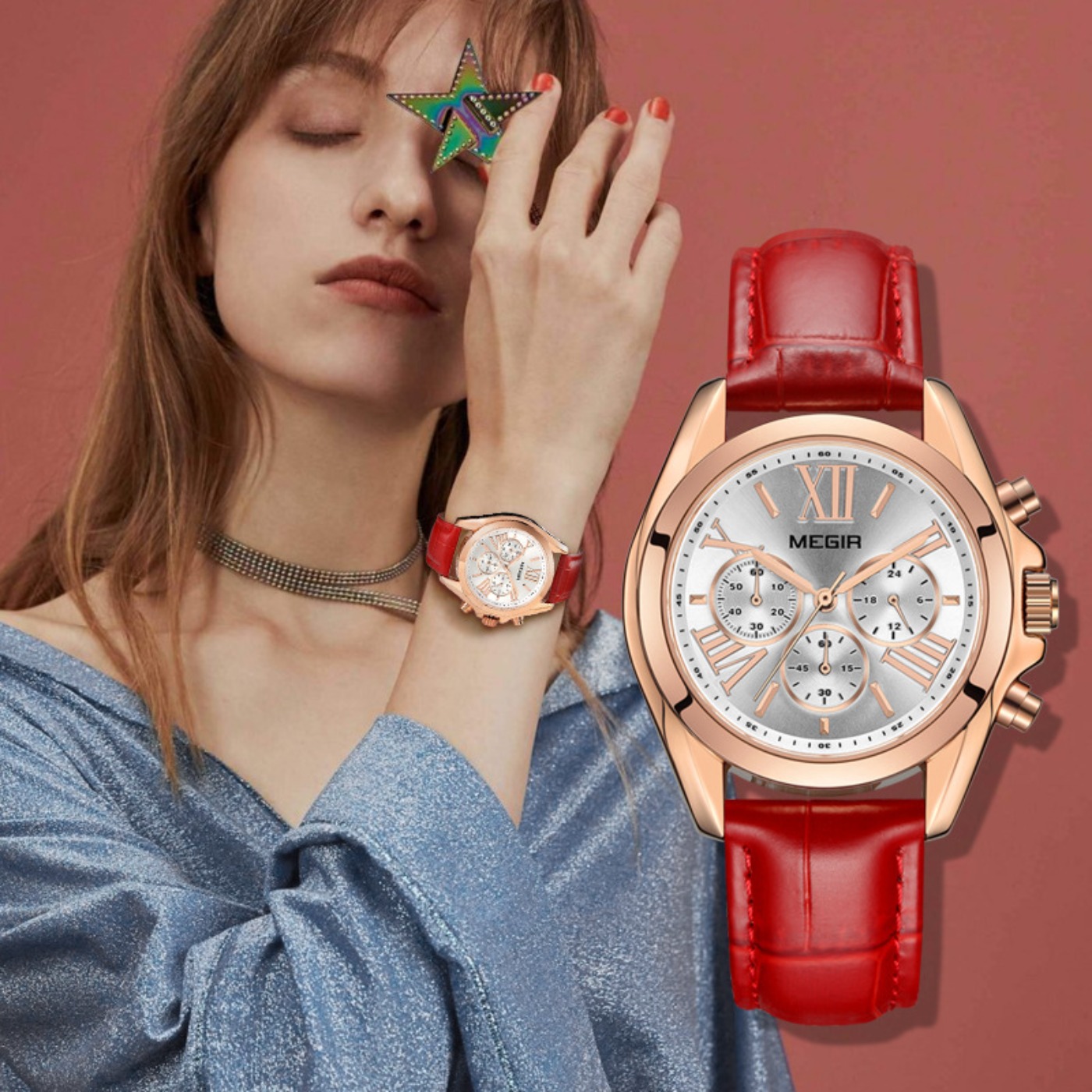 MEGIR New Luxury Leather Watch – Women'S Fashion Brands recenzja i cena
