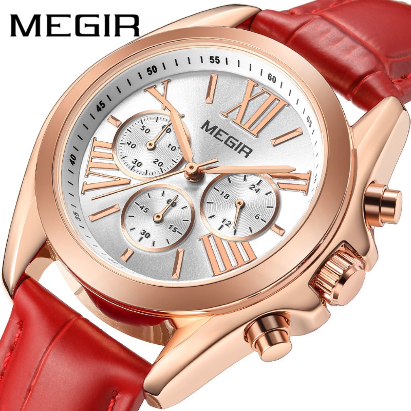 MEGIR New Luxury Leather Watch – Women'S Fashion Brands recenzja i cena
