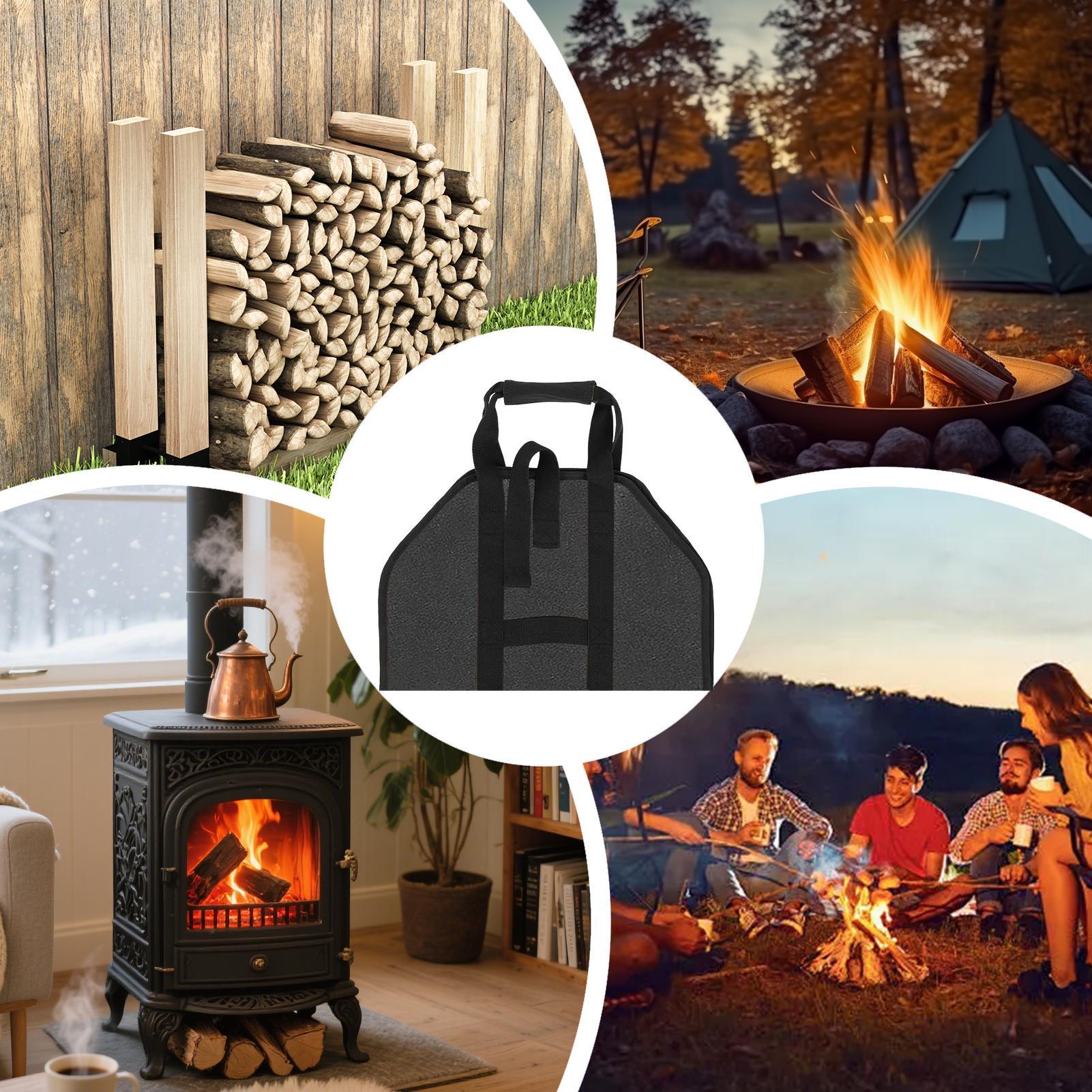 Firewood Carrier Large Portabl – Canvas Tote Bag recenzja i cena
